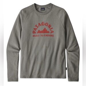 Patagonia Long Sleeve Crewneck with Red Logo